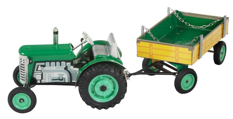Traktor ZETOR s valníkem - zelený - Kovap