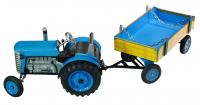 Traktor Zetor s valníkem modrý