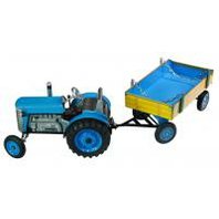 Traktor Zetor s valníkem modrý