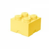 LEGO úložný box 250 x 250 x 180 mm - světle žlutá