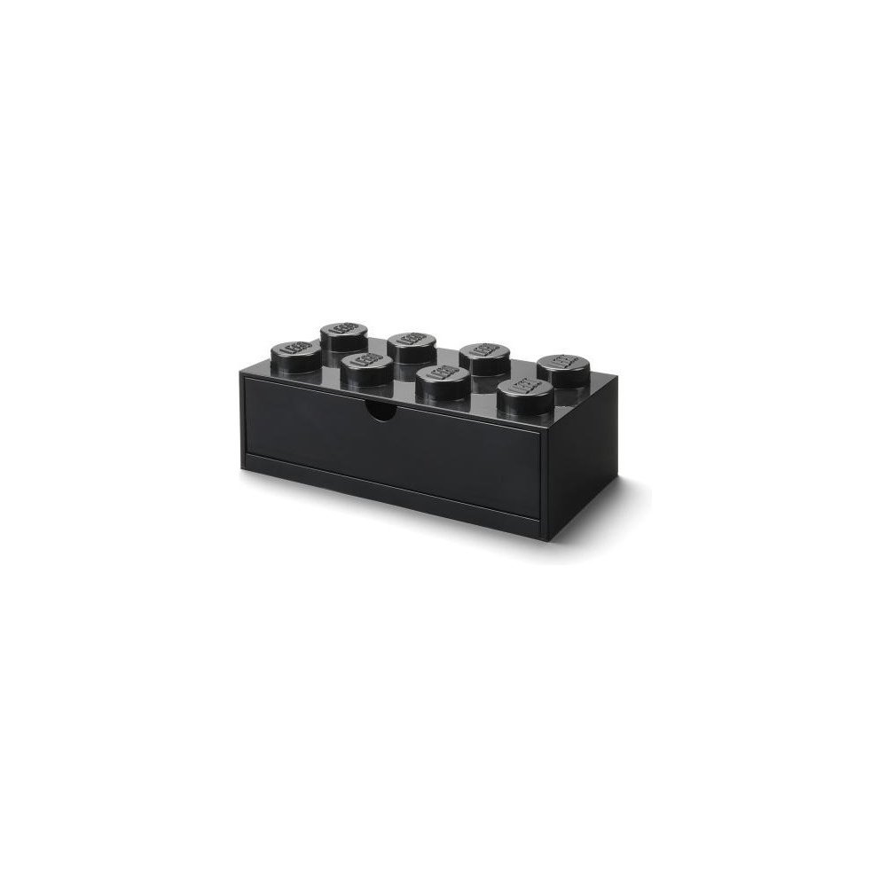 LEGO stolní box 8 se zásuvkou - černá