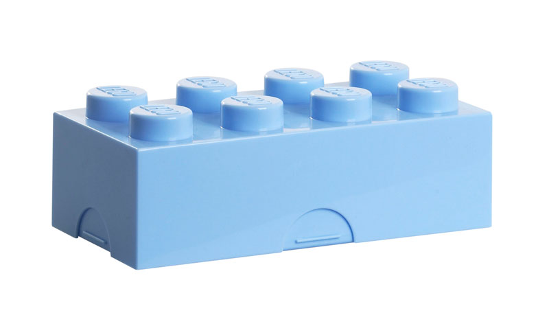 LEGO box na svačinu světle modrý