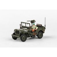 Abrex Cararama 1:43 - 1/4 Ton Military Vehicle With Gun - US Version 2