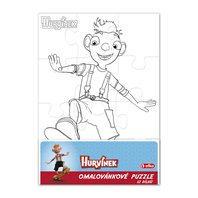 Efko Puzzle Hurvínek namaluj si sám obdélník 12 dílků