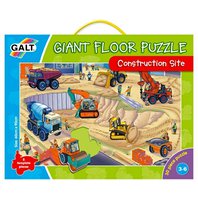 Velké podlahové puzzle na staveništi