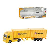 Kamion se dvěma kontejnery na setrvačník, 8 x 33 x 5 cm