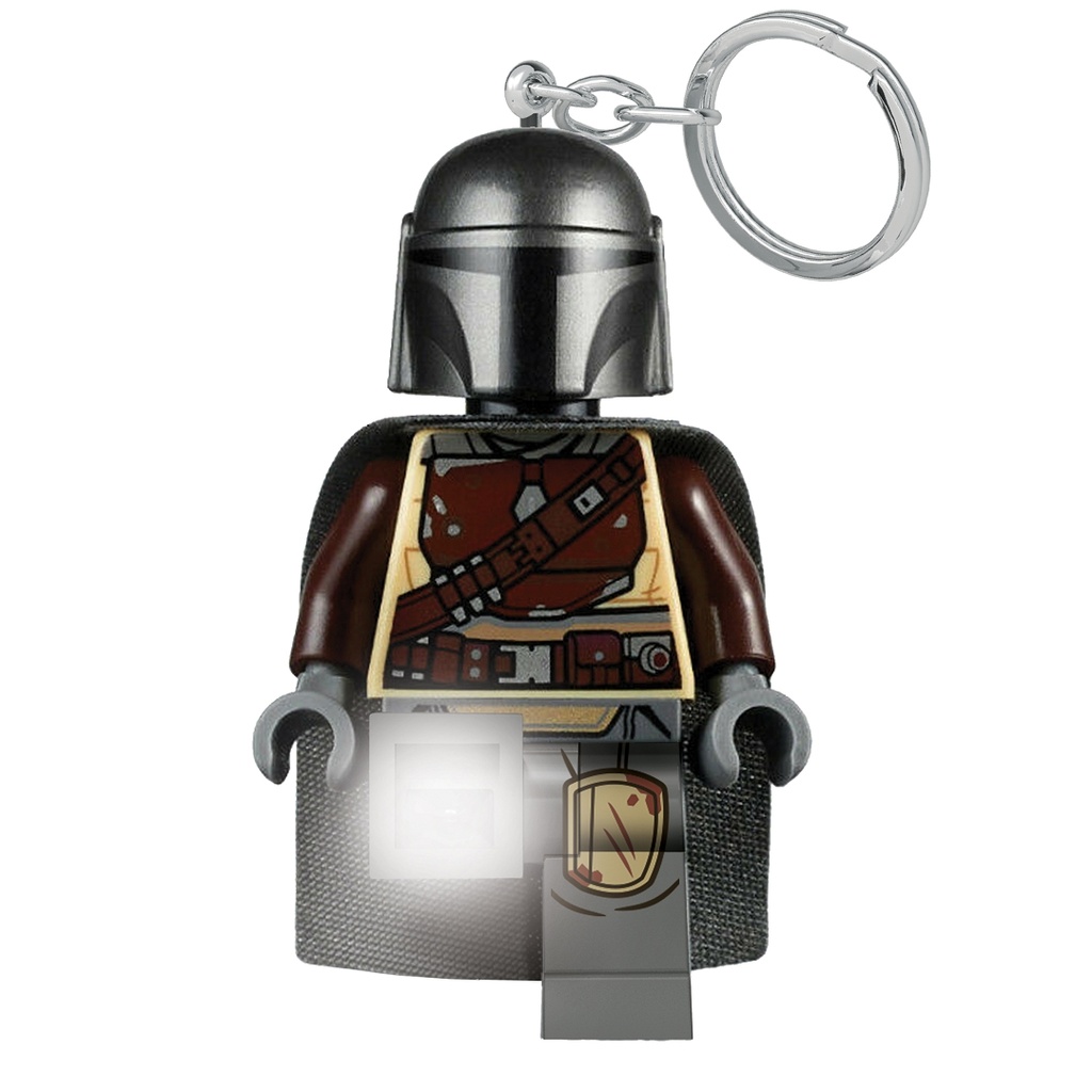 Přívěsek na klíče LEGO Star Wars Mandalorian svítící figurka
