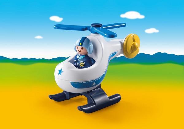 Playmobil 9383 Policejní vrtulník s pilotem