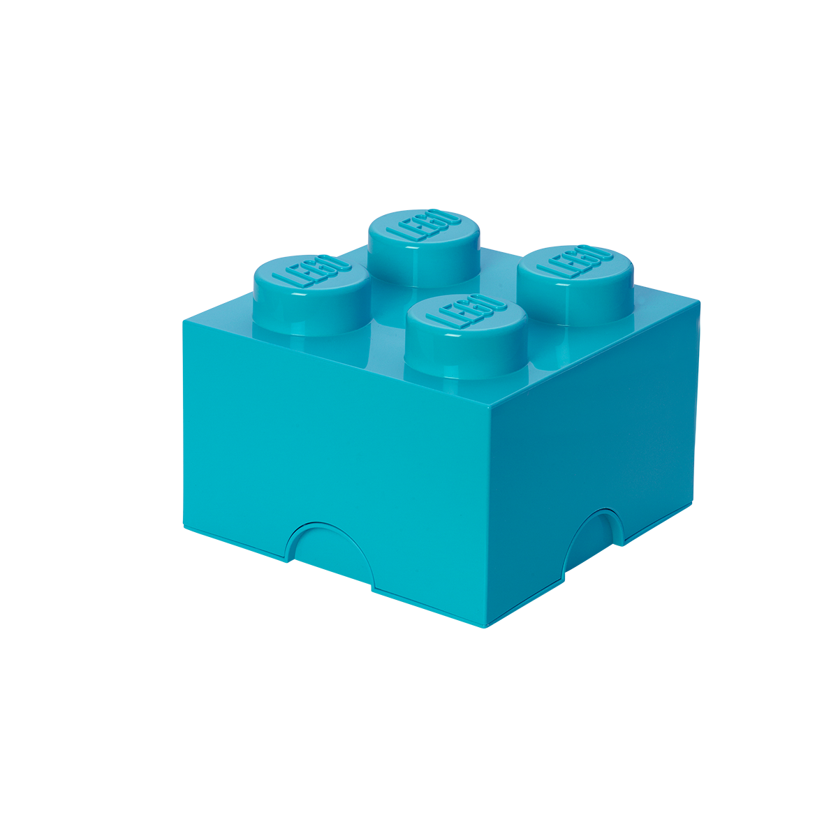 LEGO úložný box 4 (DIF) 250 x 250 x 180 mm - azurová