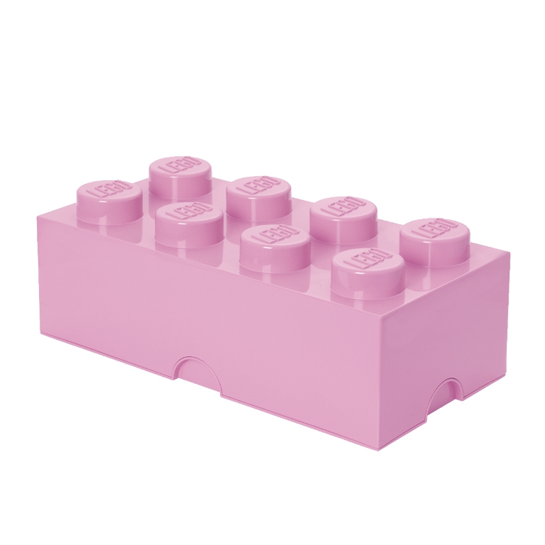 LEGO úložný box 8 250 x 500 x 180 mm - růžová