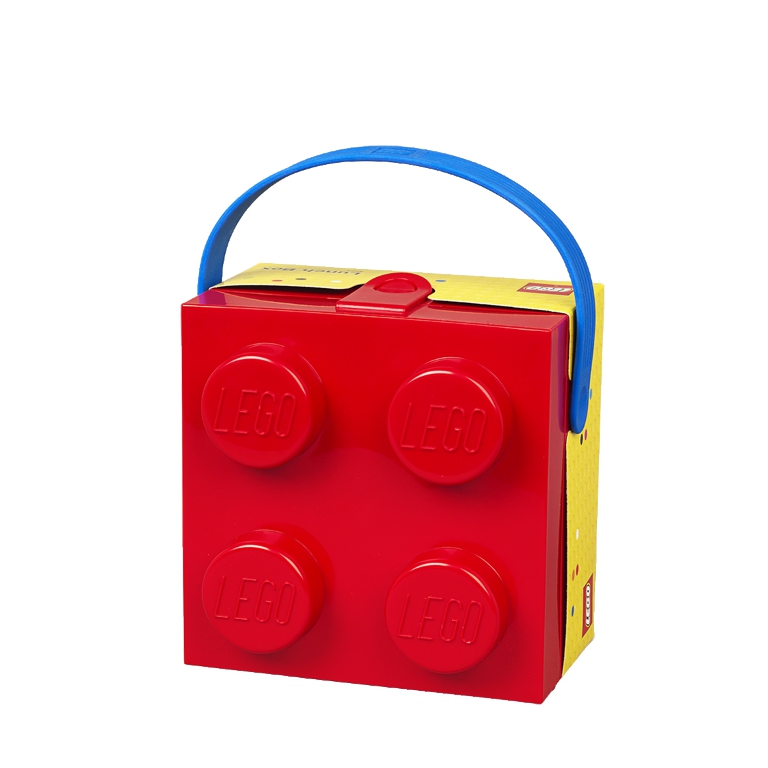 LEGO box s rukojetí - červená